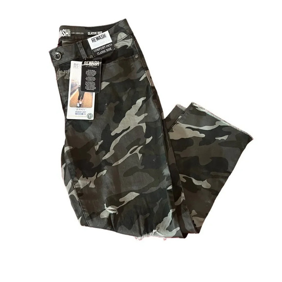 NWT Rewash Camo Ripped Jeans Size 13/31‎ - Picture 1 of 5
